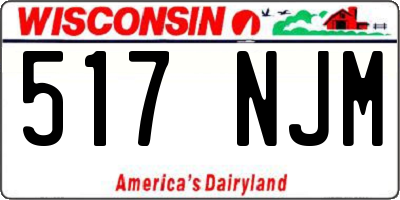WI license plate 517NJM
