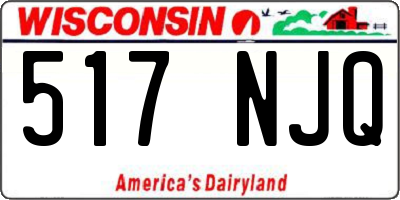 WI license plate 517NJQ
