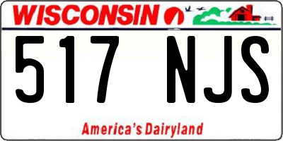 WI license plate 517NJS