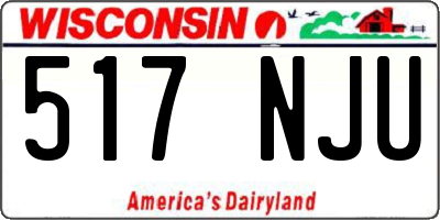 WI license plate 517NJU