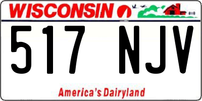 WI license plate 517NJV