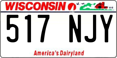 WI license plate 517NJY