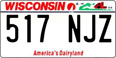WI license plate 517NJZ