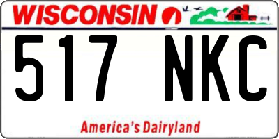WI license plate 517NKC