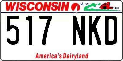 WI license plate 517NKD