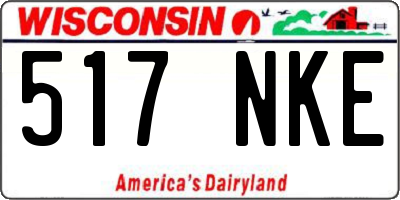 WI license plate 517NKE
