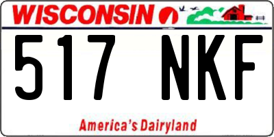 WI license plate 517NKF