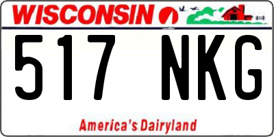 WI license plate 517NKG