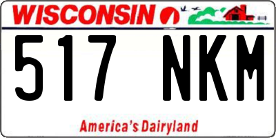 WI license plate 517NKM