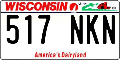 WI license plate 517NKN