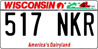 WI license plate 517NKR
