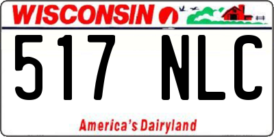 WI license plate 517NLC