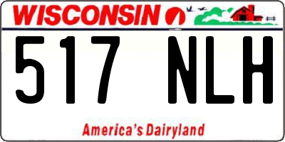 WI license plate 517NLH
