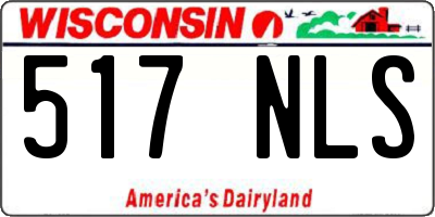 WI license plate 517NLS