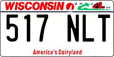 WI license plate 517NLT