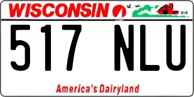 WI license plate 517NLU