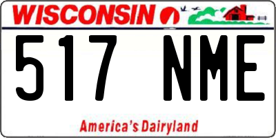 WI license plate 517NME