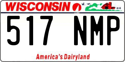 WI license plate 517NMP