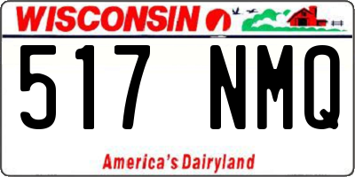 WI license plate 517NMQ