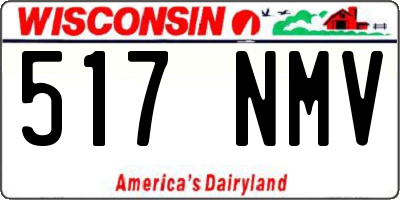 WI license plate 517NMV