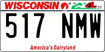 WI license plate 517NMW