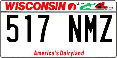 WI license plate 517NMZ