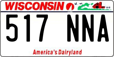 WI license plate 517NNA