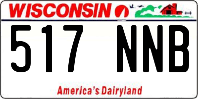 WI license plate 517NNB