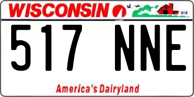 WI license plate 517NNE