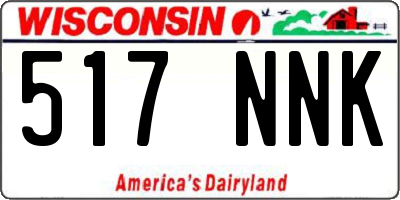WI license plate 517NNK