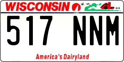 WI license plate 517NNM