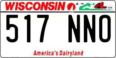 WI license plate 517NNO