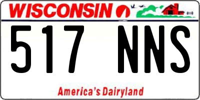 WI license plate 517NNS