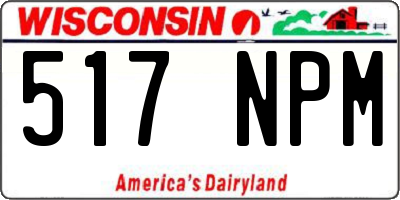 WI license plate 517NPM
