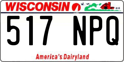WI license plate 517NPQ