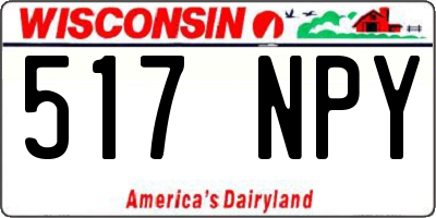 WI license plate 517NPY