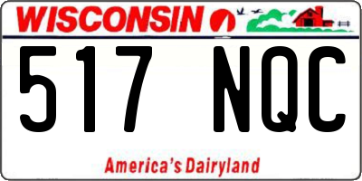 WI license plate 517NQC