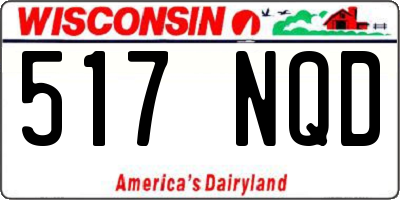 WI license plate 517NQD