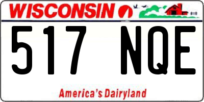 WI license plate 517NQE