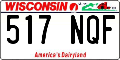 WI license plate 517NQF
