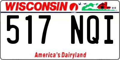 WI license plate 517NQI