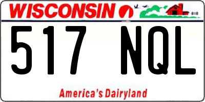WI license plate 517NQL