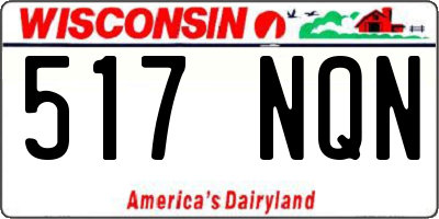 WI license plate 517NQN