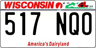 WI license plate 517NQO