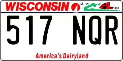 WI license plate 517NQR
