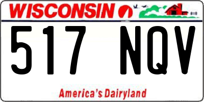 WI license plate 517NQV