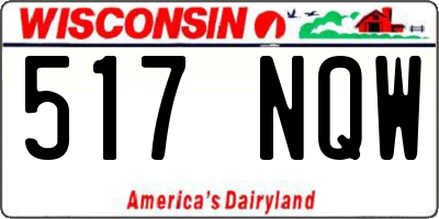 WI license plate 517NQW