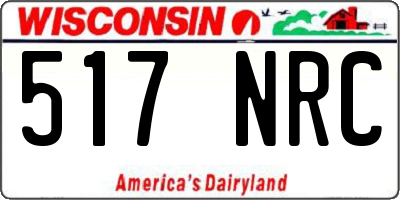 WI license plate 517NRC