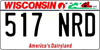 WI license plate 517NRD