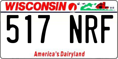 WI license plate 517NRF